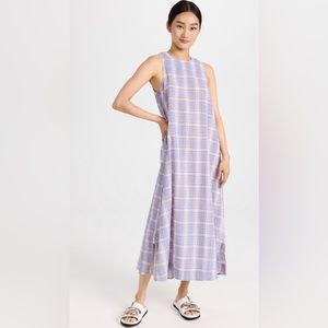 GANNI
Seersucker Check Maxi Dress